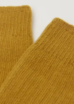 Calzini Corti a Coste con Lana e Cashmere
