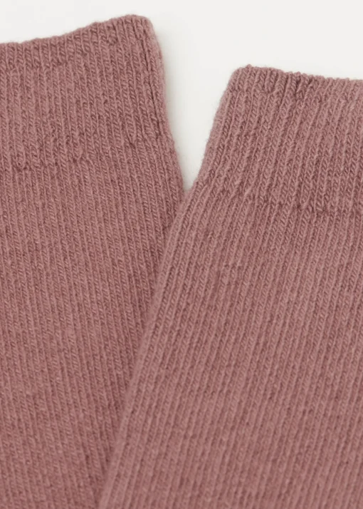 Calzini Corti a Coste con Lana e Cashmere