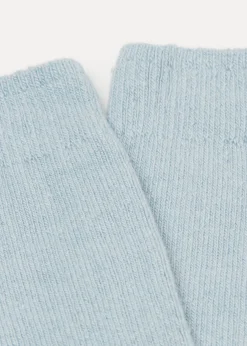 Calzini Corti a Coste con Lana e Cashmere