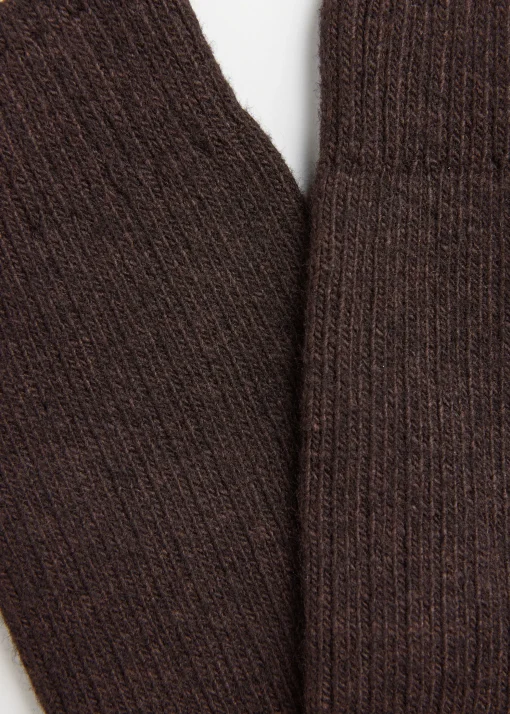 Calzini Corti a Coste con Lana e Cashmere