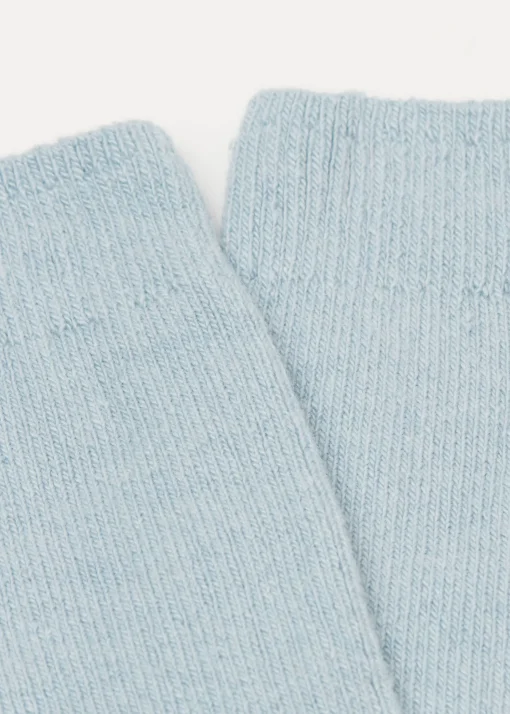 Calzini Corti a Coste con Lana e Cashmere