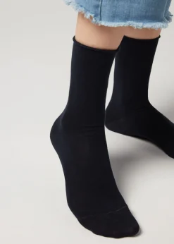 Calzini Corti in Cotone Senza Elastico