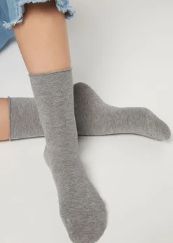 Calzini Corti in Cotone Senza Elastico