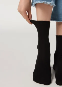Calzini Corti in Cotone Senza Elastico