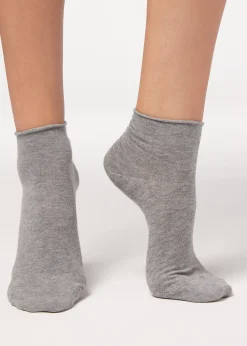 Calzini Corti Senza Elastico in Cotone