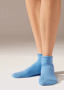 Calzini Corti Senza Elastico in Cotone