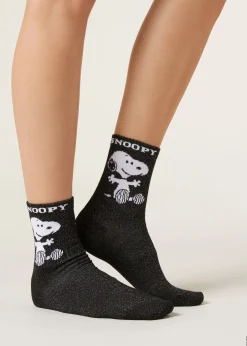 Calzini Glitter Snoopy