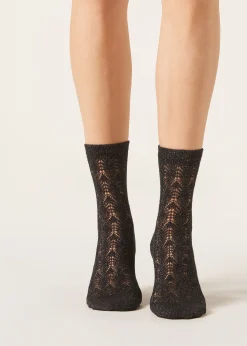 Calzini Traforati con Glitter