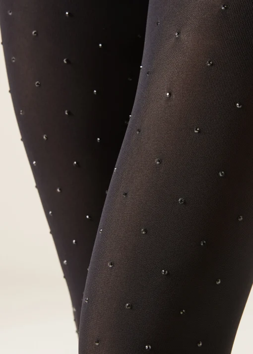 Collant 50 Denari Coprenti con Strass
