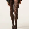Collant 40 Denari in Tulle Pizzo Floreale