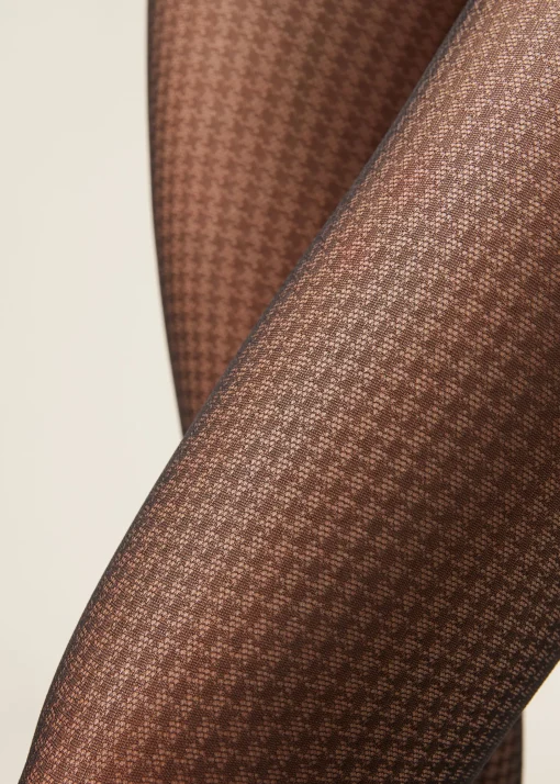 Collant 50 Denari Microrete Pied de Poule