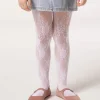 Collant a Rete di Pizzo a Fiori da Bambina