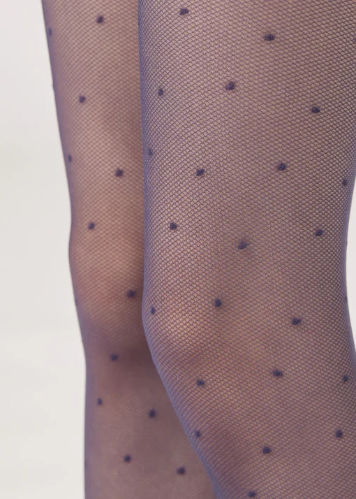 Collant a Retina 30 Denari a Pois da Bambina