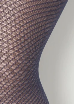 Collant a Retina 50 Denari Motivo Tratteggi da Bambina