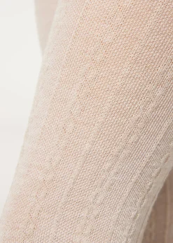 Collant Cashmere con Trecce Bambina
