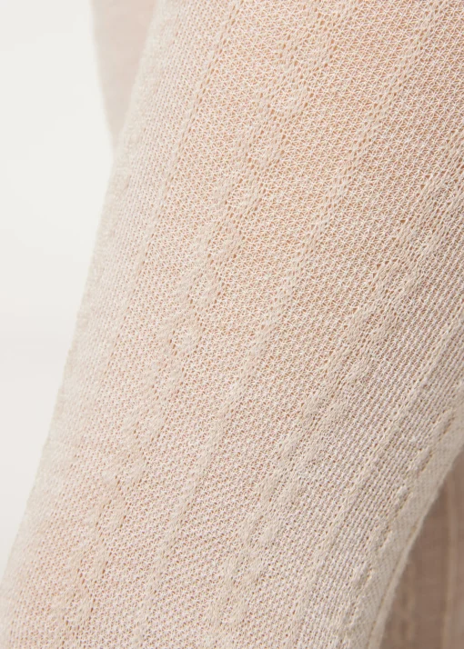 Collant Cashmere con Trecce Bambina