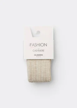 Collant Cashmere con Trecce Bambina