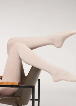 Collant con Cashmere a Coste