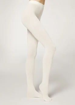 Collant con Cashmere a Coste