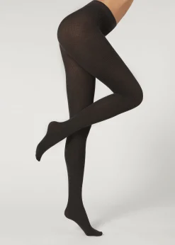 Collant con Cashmere a Coste
