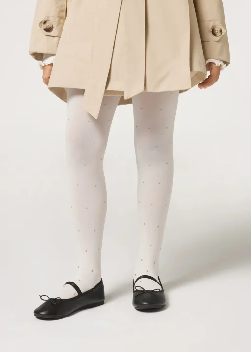 Collant Coprenti con Glitter Bambina