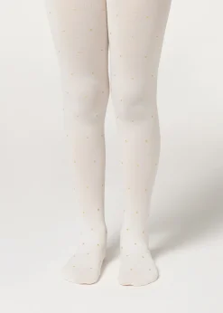 Collant Coprenti con Glitter Bambina