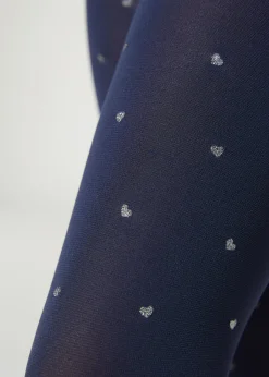 Collant Coprenti con Glitter Bambina