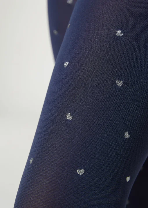 Collant Coprenti con Glitter Bambina