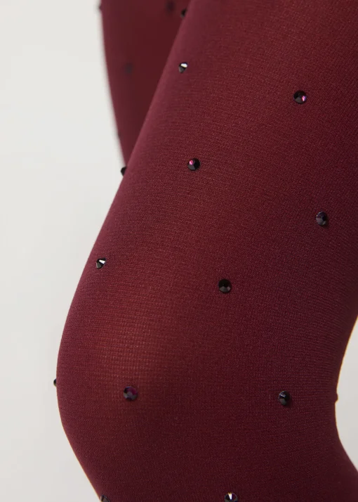 Collant Coprenti con Strass Bambina