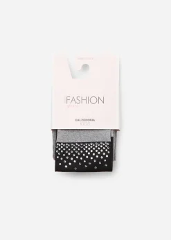 Collant Effetto Parigina con Strass Bambina