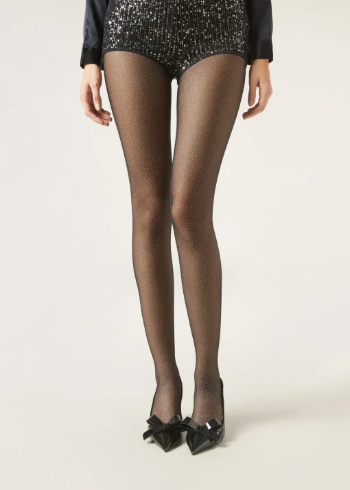 Collant Glitter in Tulle
