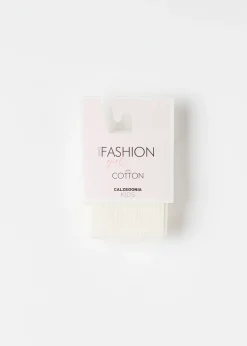 Collant in Cotone a Costine da Bambina