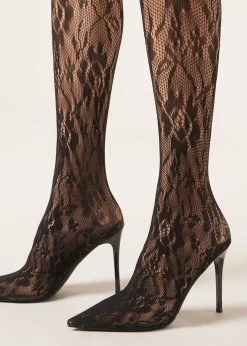 Collant in Pizzo con Scarpe