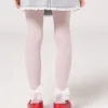 Collant in Tulle 30 Denari con Fiocco da Bambina