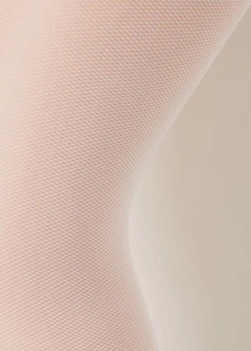 Collant in Tulle 30 Denari con Fiocco da Bambina
