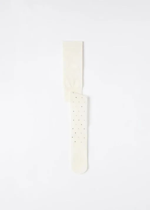 Collant in Tulle con Strass da Bambina