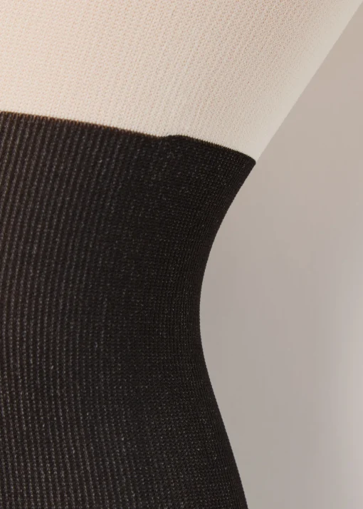 Collant Longuette con Fiocco Strass da Bambina
