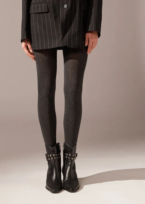 Collant Morbido In Misto Modal E Cashmere