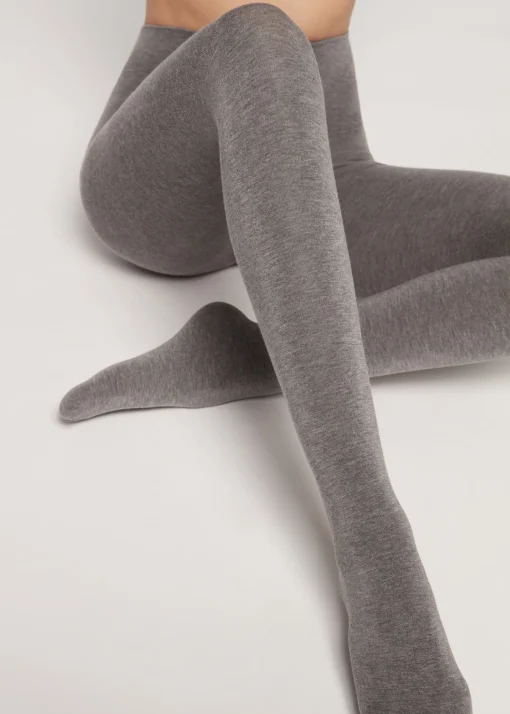 Collant Morbido In Misto Modal E Cashmere