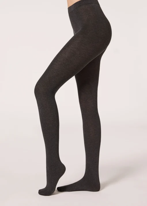 Collant Morbido In Misto Modal E Cashmere