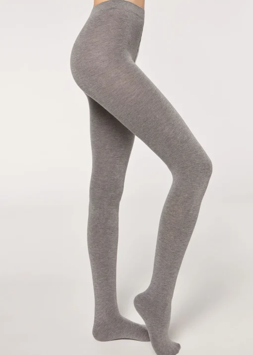 Collant Morbido In Misto Modal E Cashmere