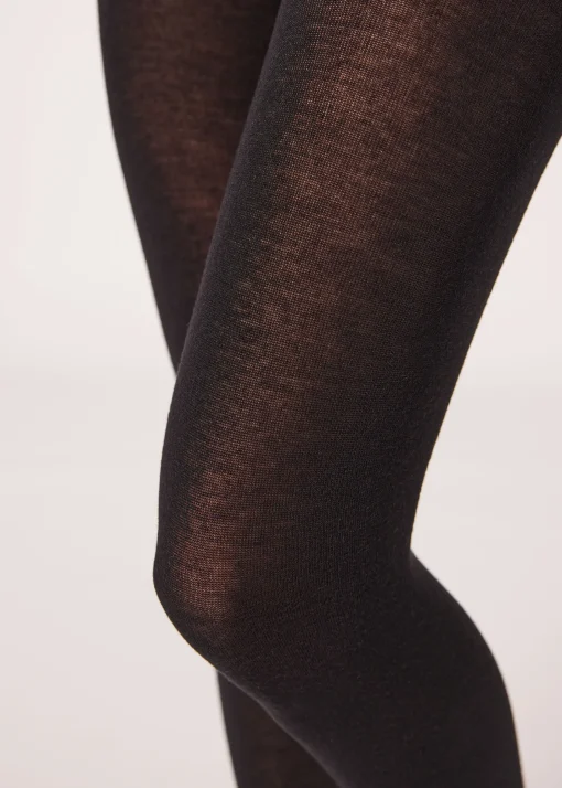 Collant Morbido In Misto Modal E Cashmere