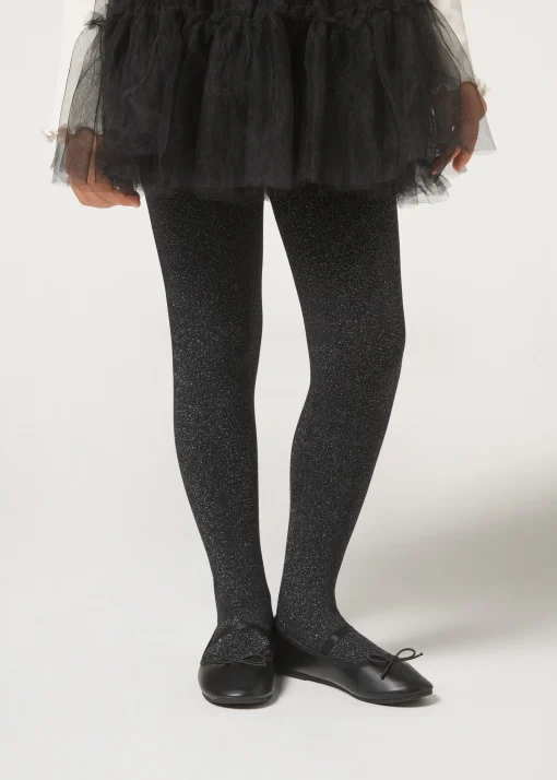 Collant Termici con Glitter Bambina