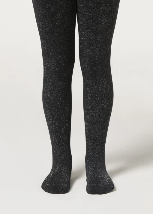 Collant Termici con Glitter Bambina