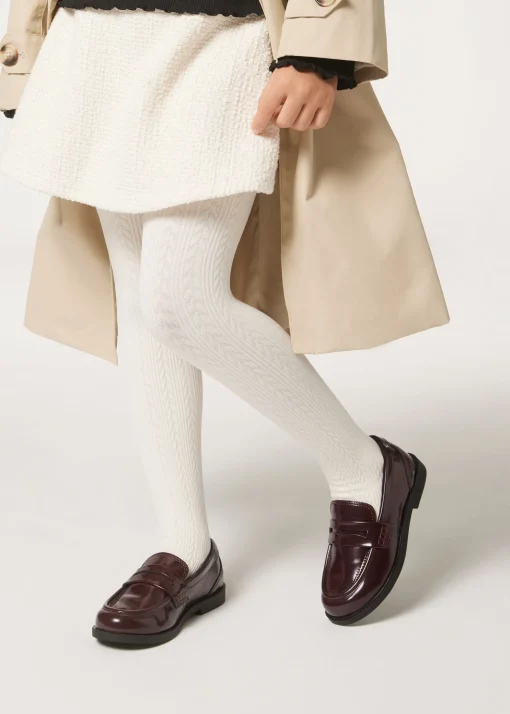 Collant Termici con Trecce Bambina