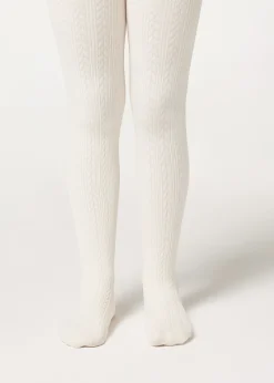 Collant Termici con Trecce Bambina