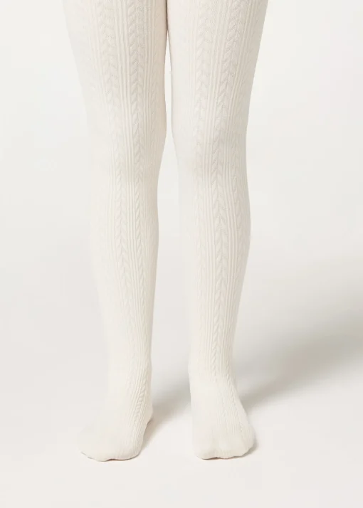 Collant Termici con Trecce Bambina