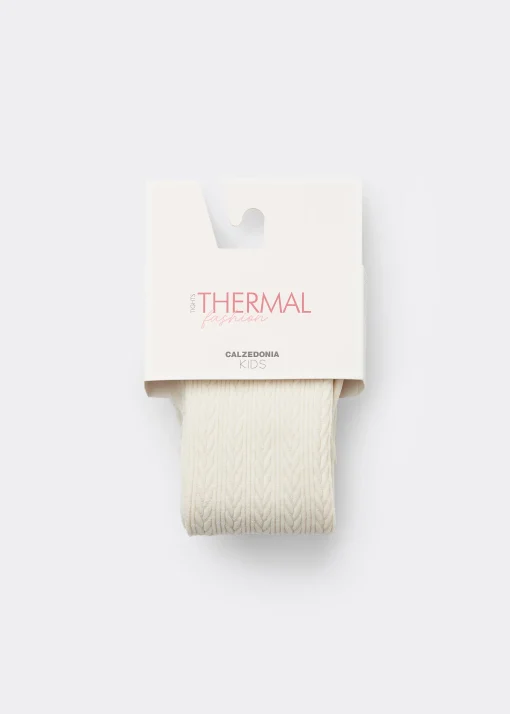 Collant Termici con Trecce Bambina