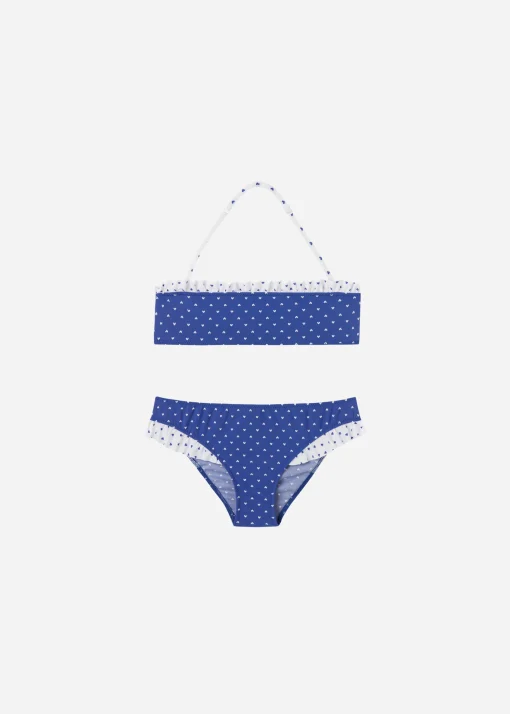 Costume Due Pezzi Bambina Point of Blue