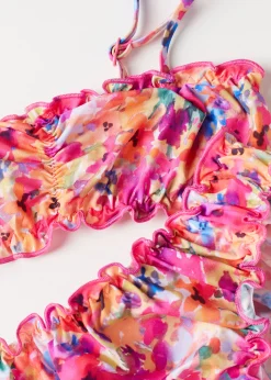 Costume Due Pezzi Bambina Blurred Flower